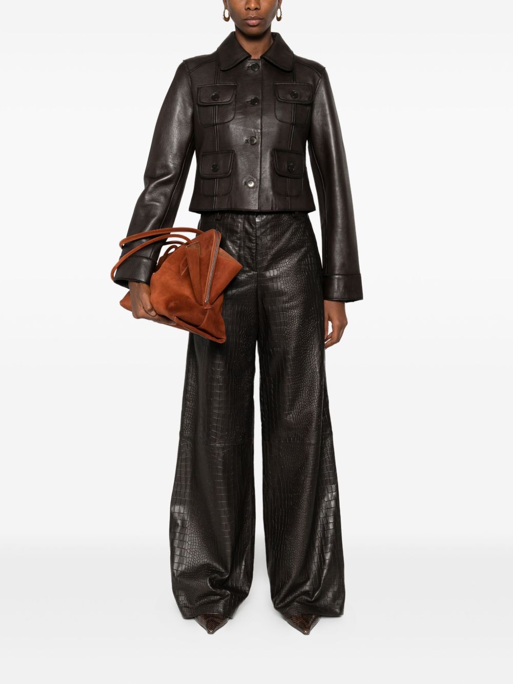 Enes Leather Trouser
