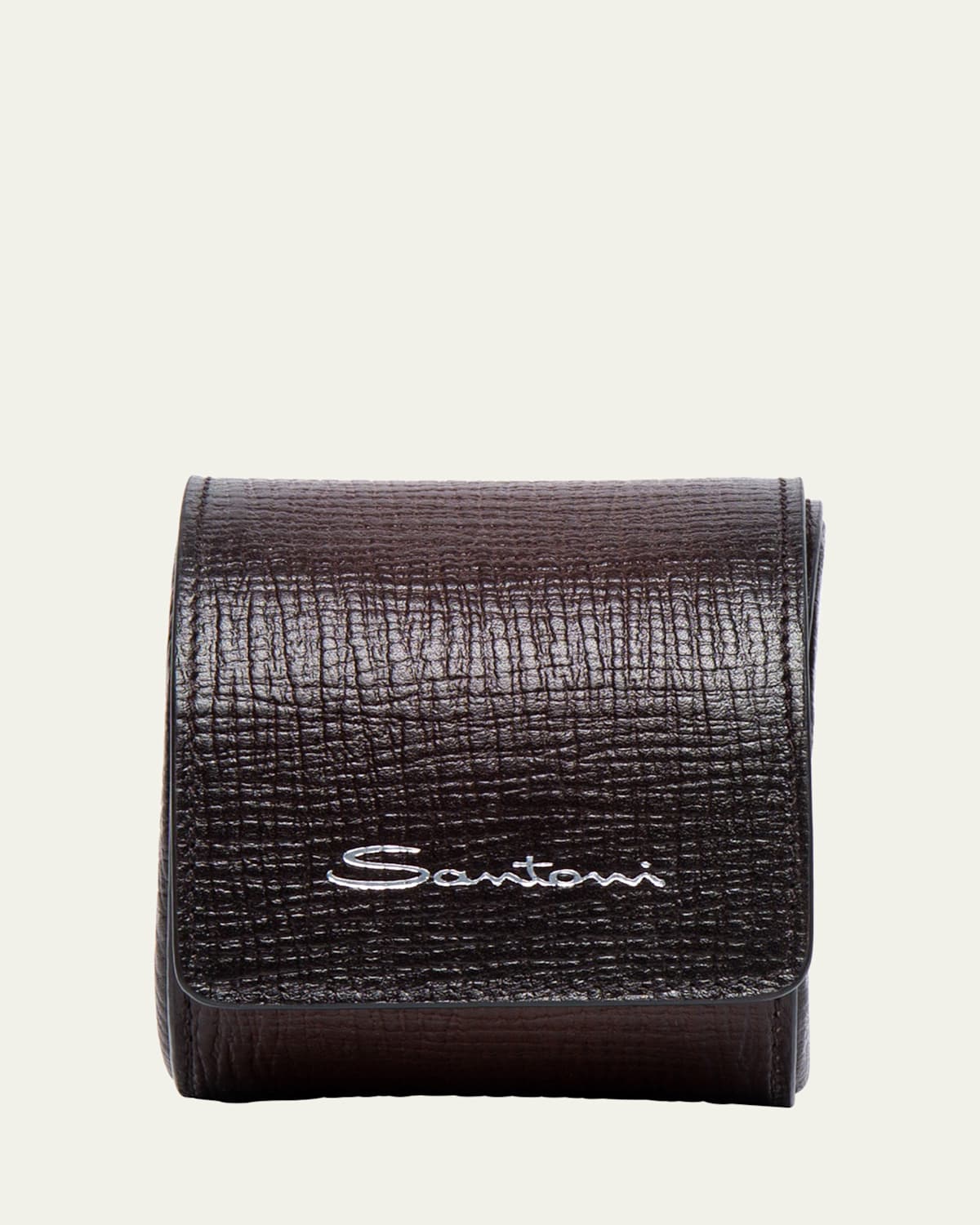 Men's Leather Watch Roll Case