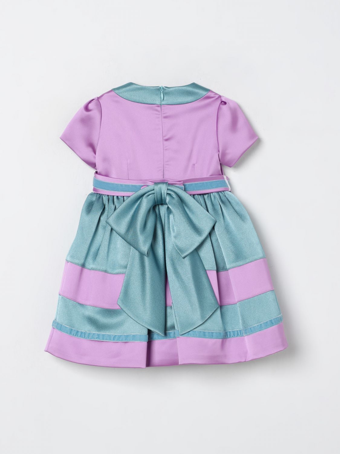 Colour-block dress - Purple