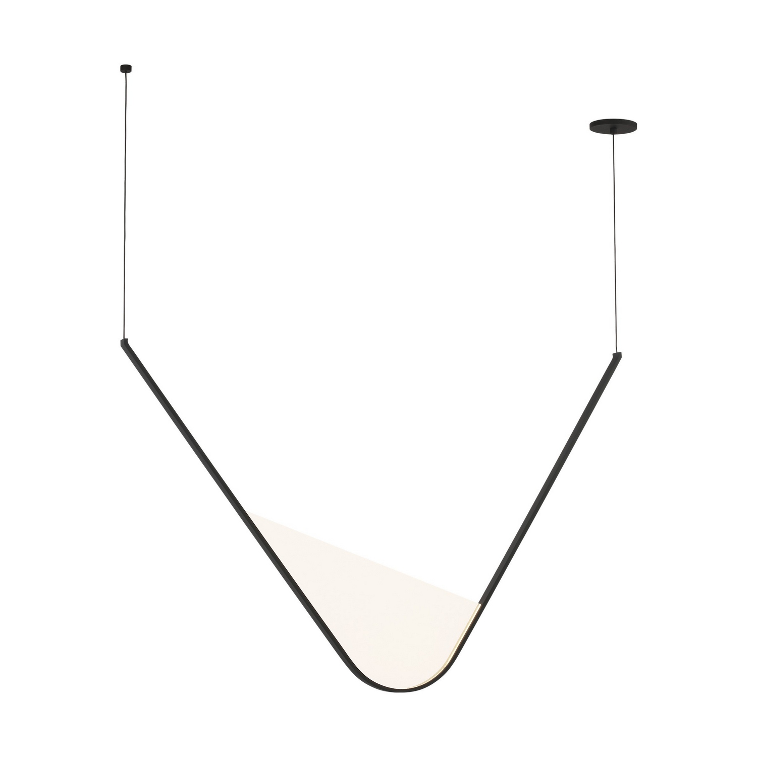 Nightshade Black LED Chandelier from the Mizu Collection