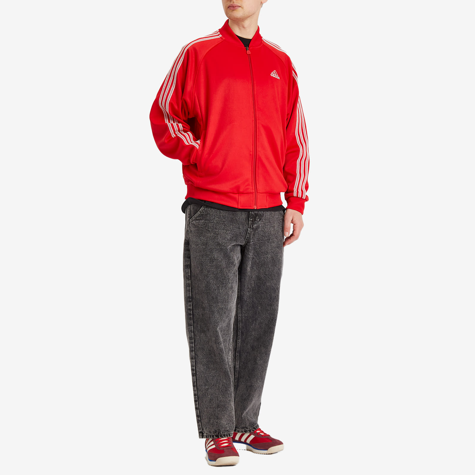 Adidas Men's Track Top in Better Scarlet