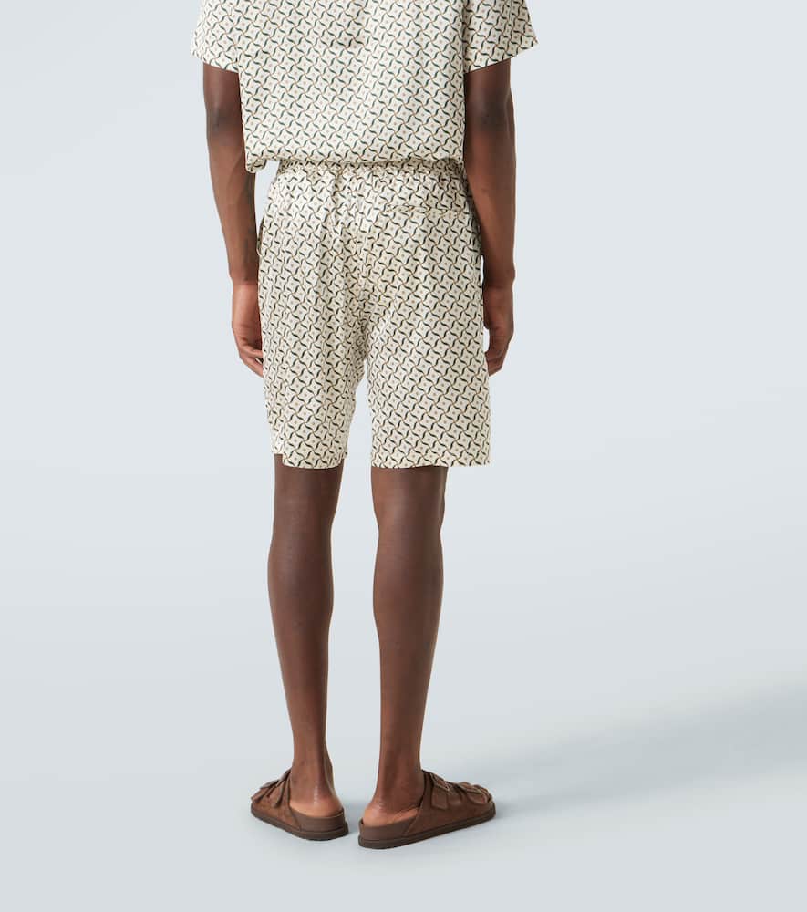 Palma printed silk-blend shorts