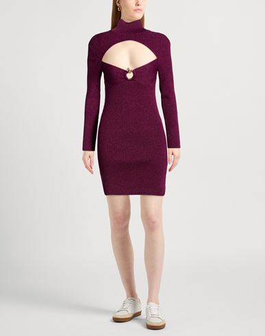 Woman Mini dress Mauve Size S Viscose, Polyester, Metal fiber