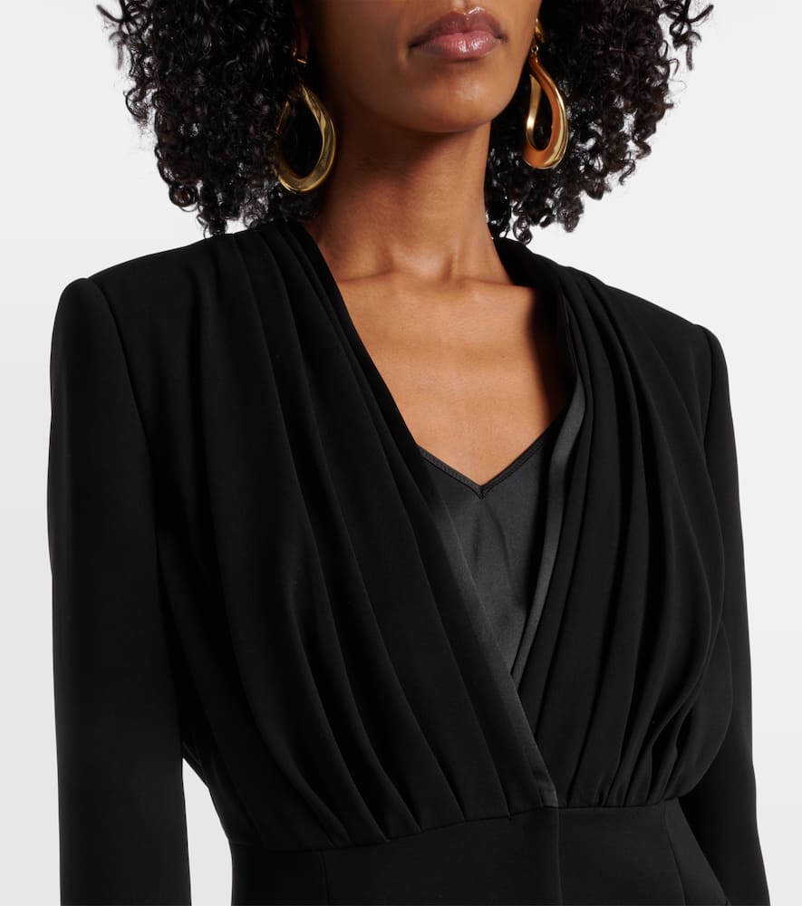 Gradi draped crêpe jacket