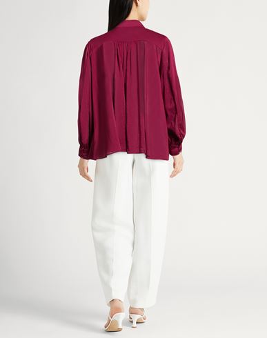 Forte_forte Woman Shirt Garnet Size 2 Cotton, Silk