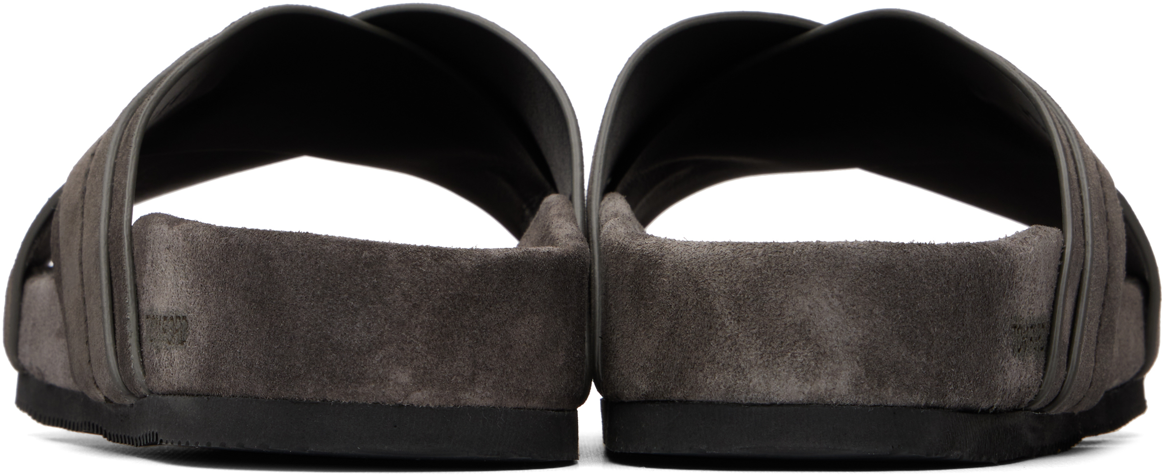 Gray Suede Wicklow Slides