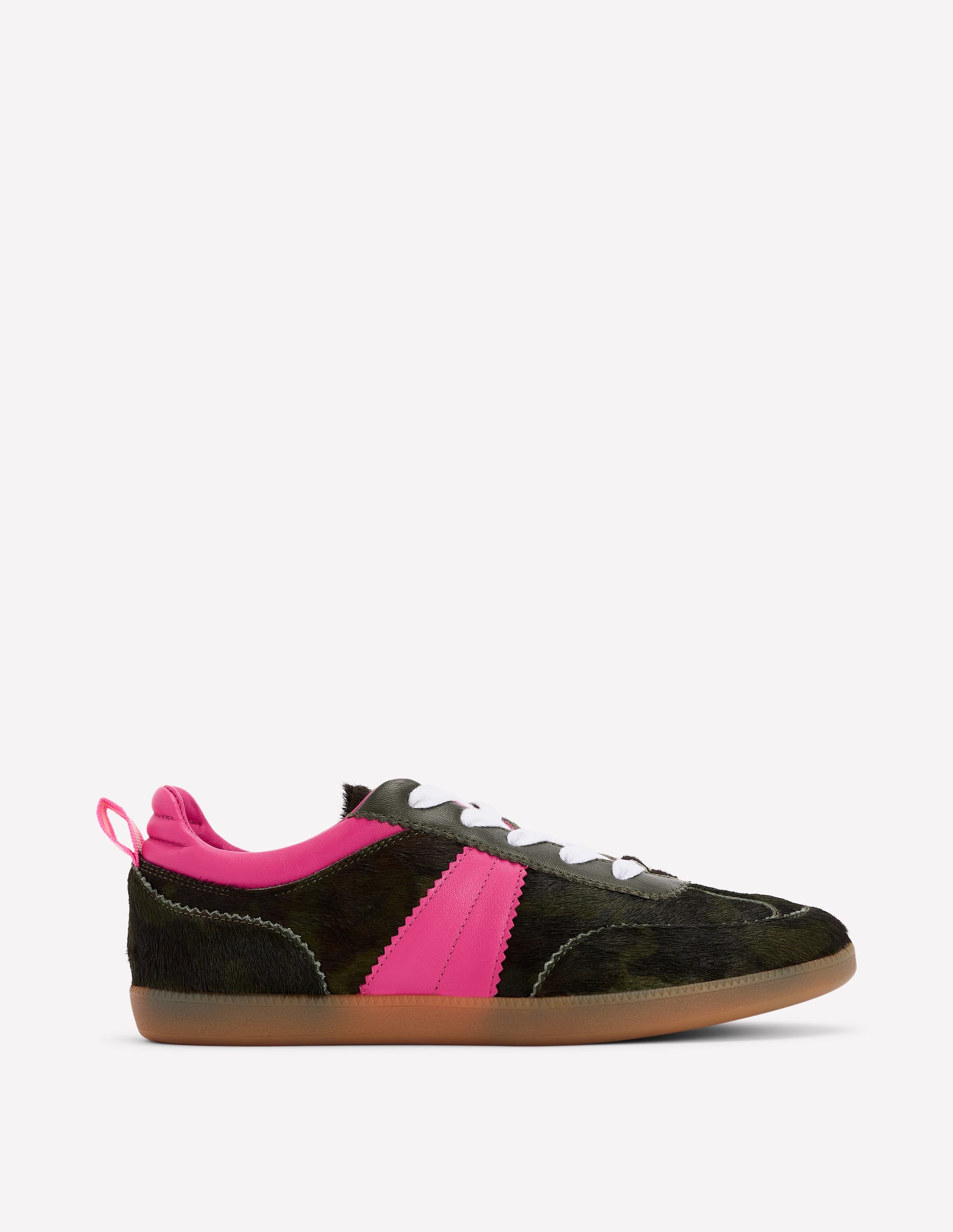 Erin Retro Tennis Trainers Camo/Pink Peony