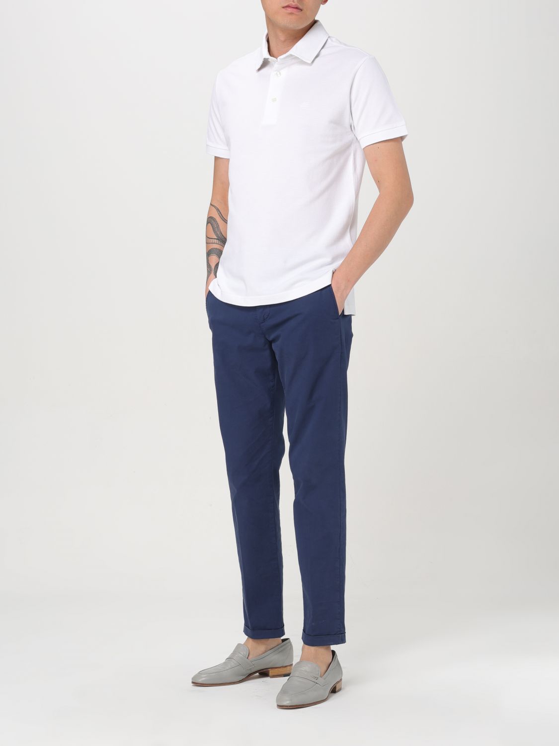 Polo Shirt Men color White