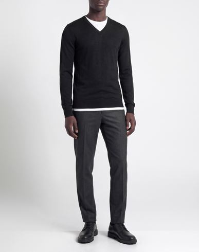 Man Sweater Black Size 36 Merino Wool