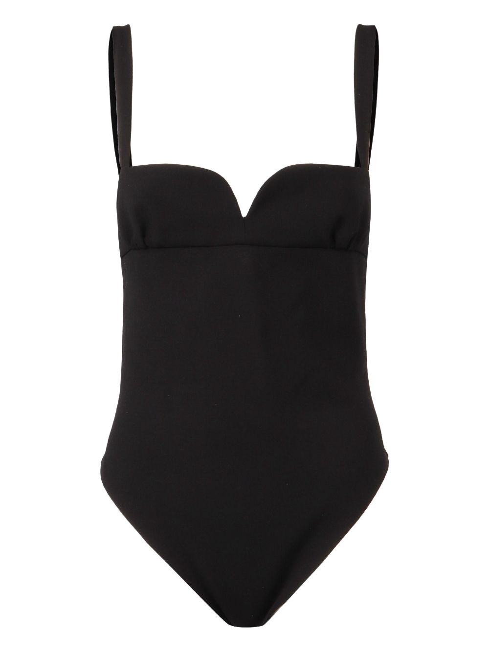 Strapless sweetheart swimsuit - Black