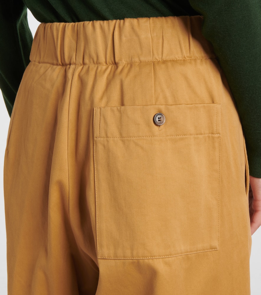 Cotton wide-leg pants