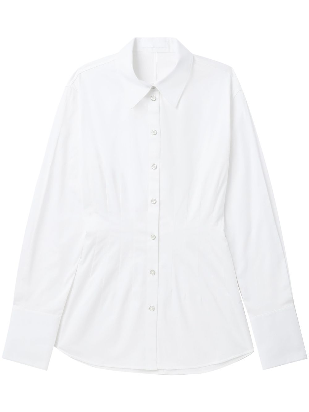 Fitted-waist shirt - White