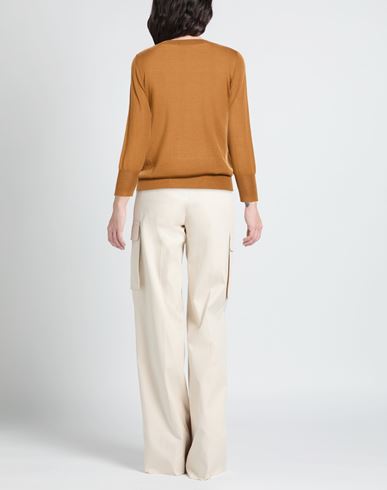 Woman Sweater Camel Size 12 Merino Wool
