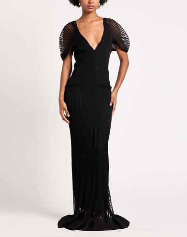 Woman Maxi dress Black Size 6 Viscose, Polyamide