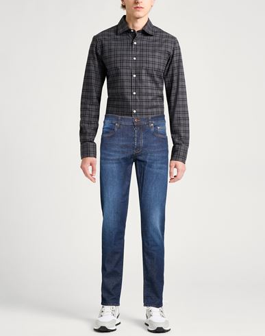 Man Jeans Blue Size 30 Cotton, Elastomultiester, Elastane