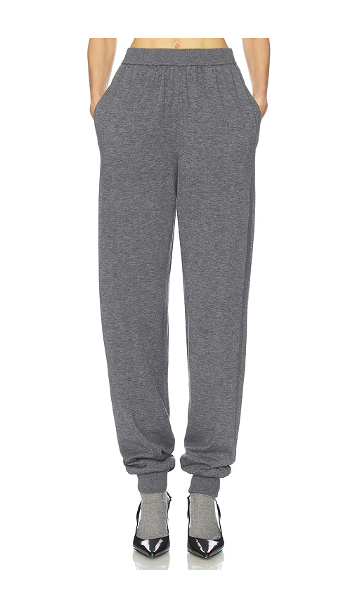 Helsa Kerstin Knit Jogger in Medium Heather Grey - Grey. M also in XXS, XS, S