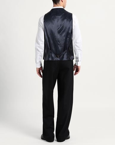Man Tailored Vest Midnight blue Size 36 Wool
