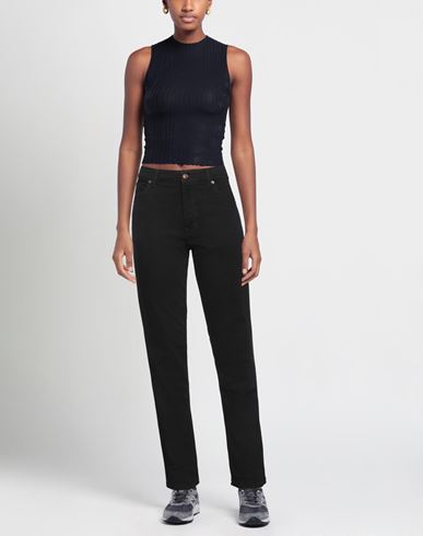 Haikure Woman Jeans Black Size 24 Cotton, Lyocell, Elastomultiester, Elastane