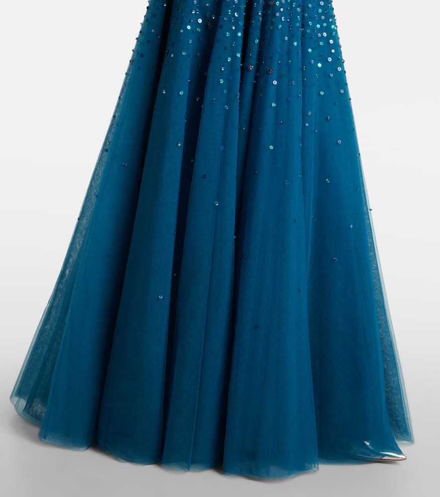 Jenny Packham Bee crystal-embellished gown