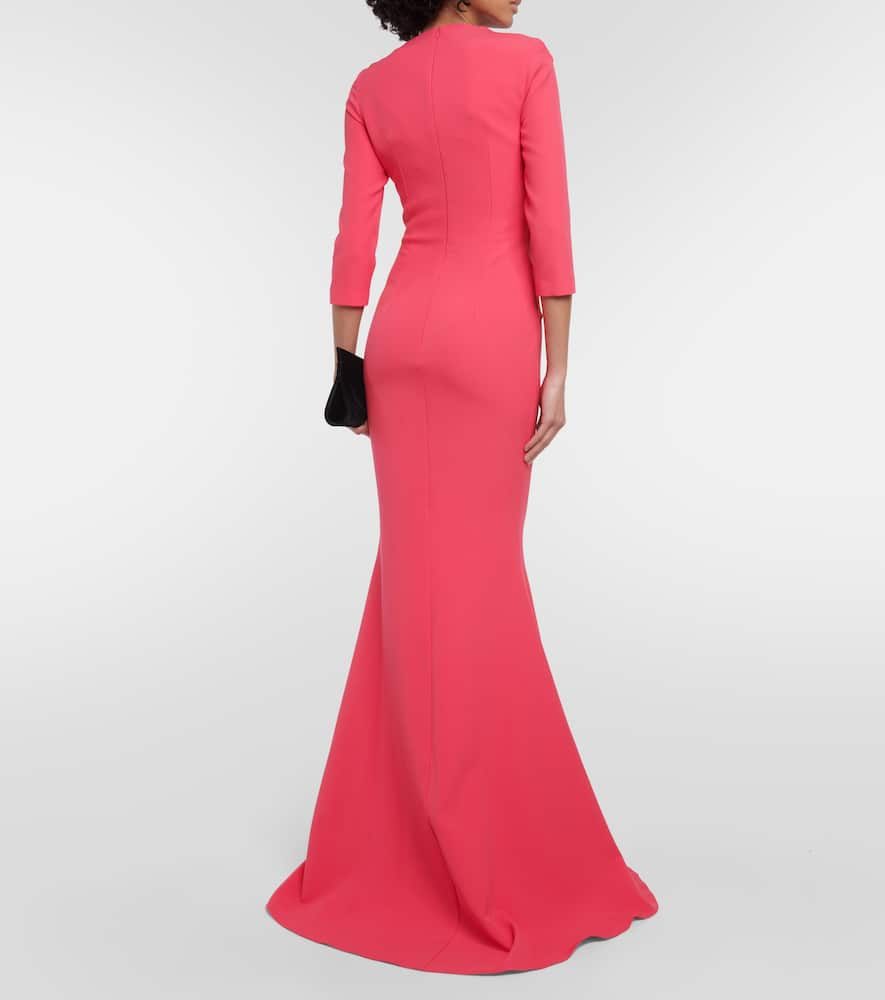 Pollina crêpe gown