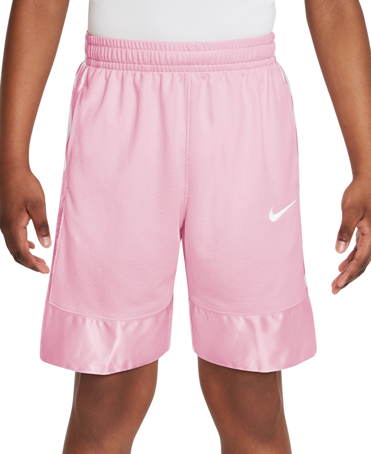 Big Boys Elite Dri-fit Basketball Shorts - Medium Soft Pink
