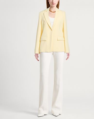 Woman Blazer Pastel yellow Size 8 Polyester