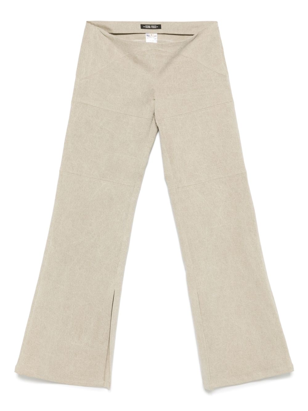 Elena Velez low-rise slim trousers - Neutrals