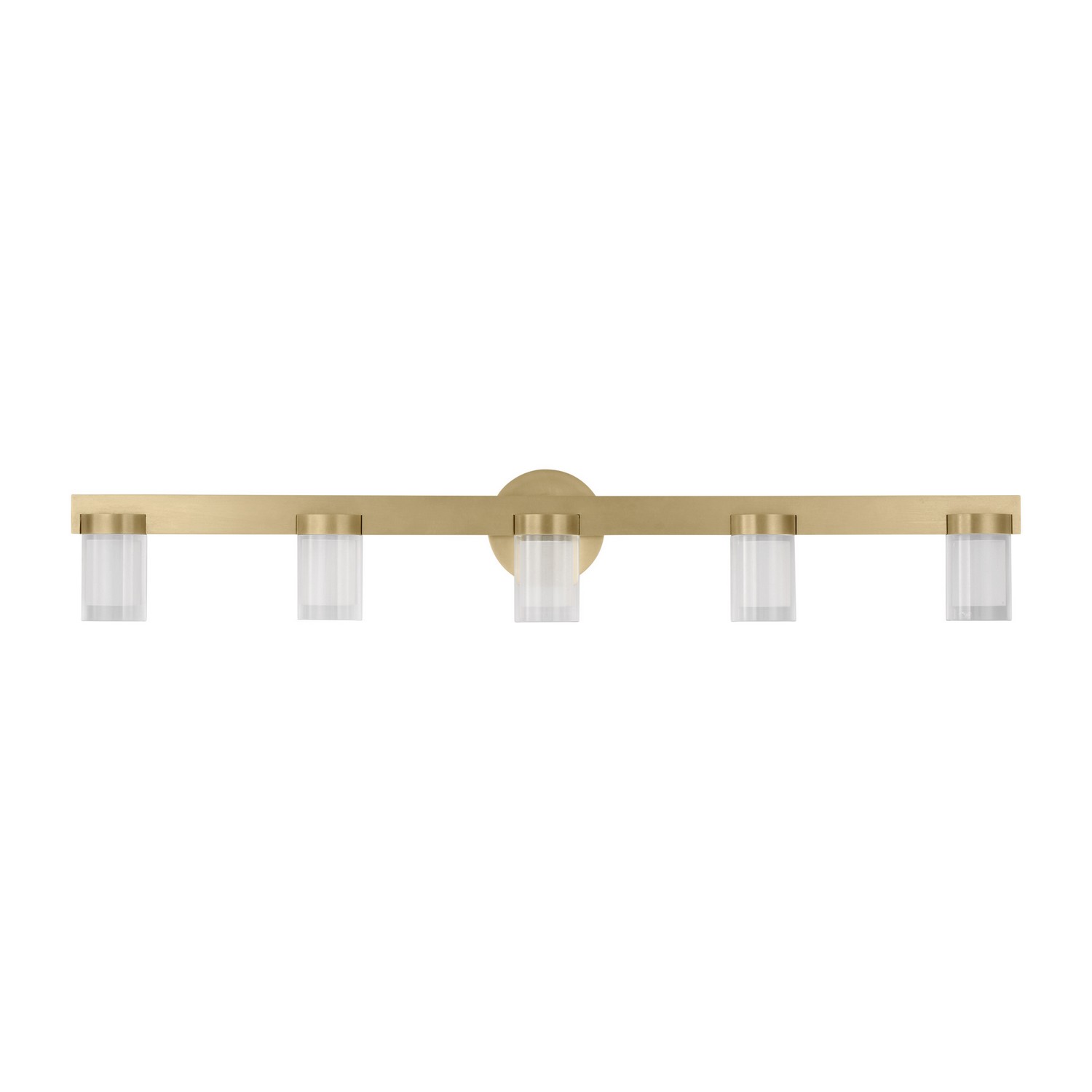 Natural Brass LED Bath from the Esfera Collection