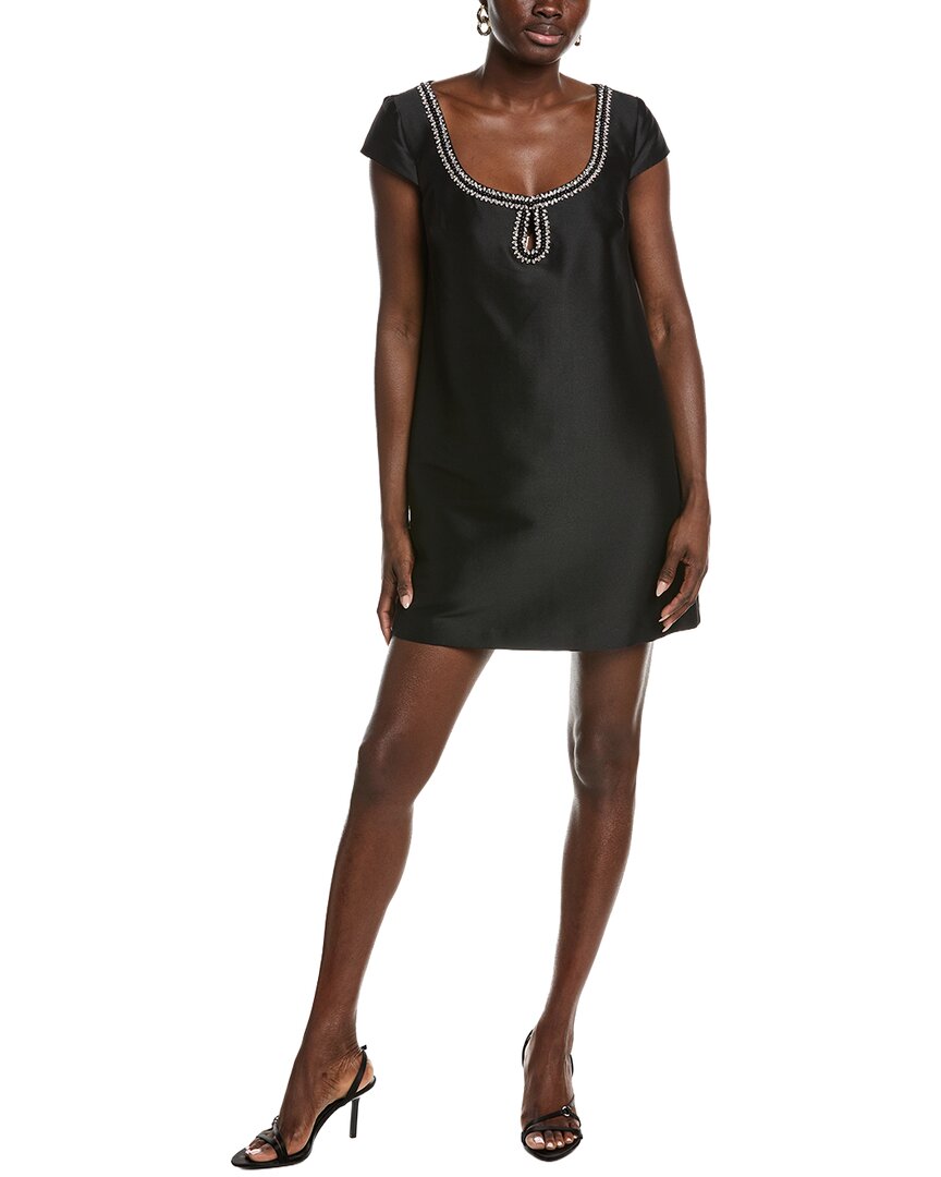 A-Line Beaded Scoop Cocktail Dress