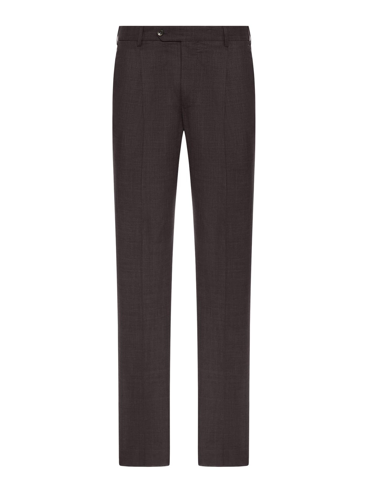 Pt Torino - wool tailored pants belt loops pleated front