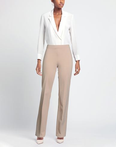 Woman Pants Beige Size 8 Viscose, Polyamide, Elastane