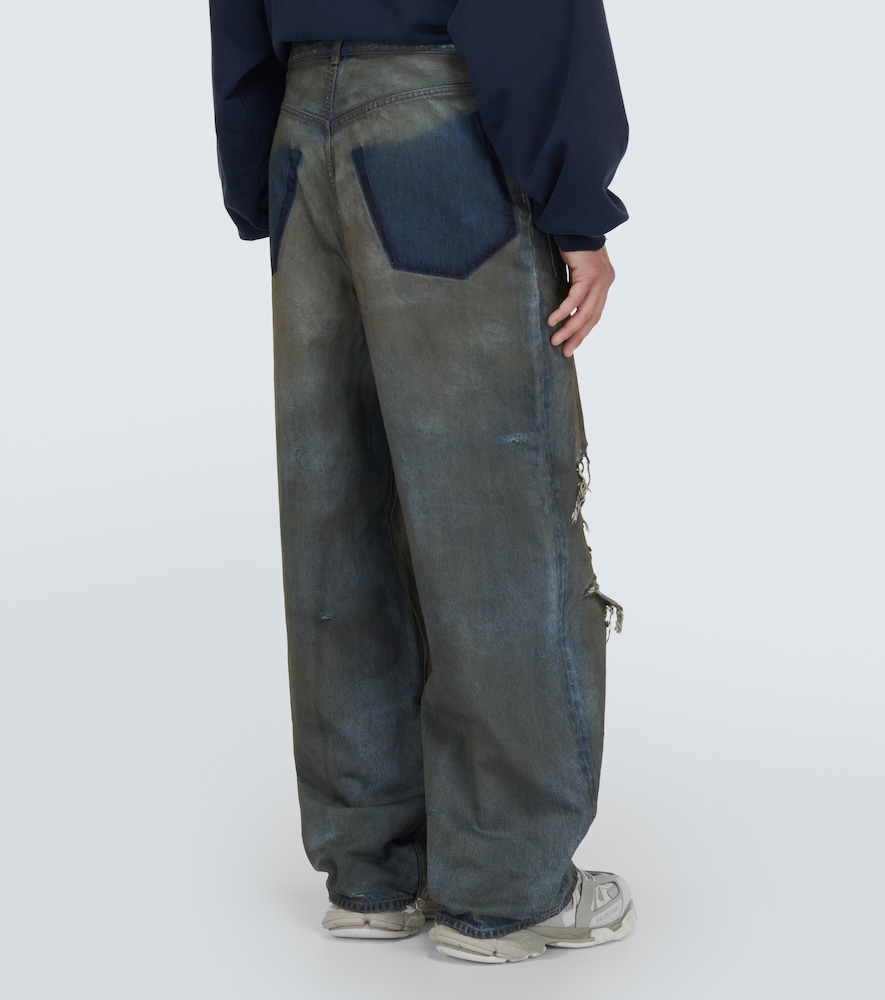 Distressed jeans
