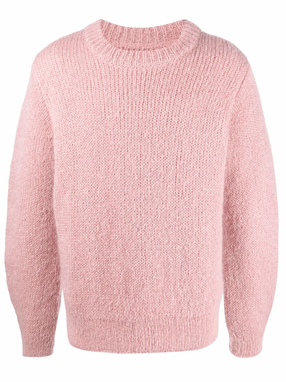 Chunky-knit long-sleeved sweater - Brown