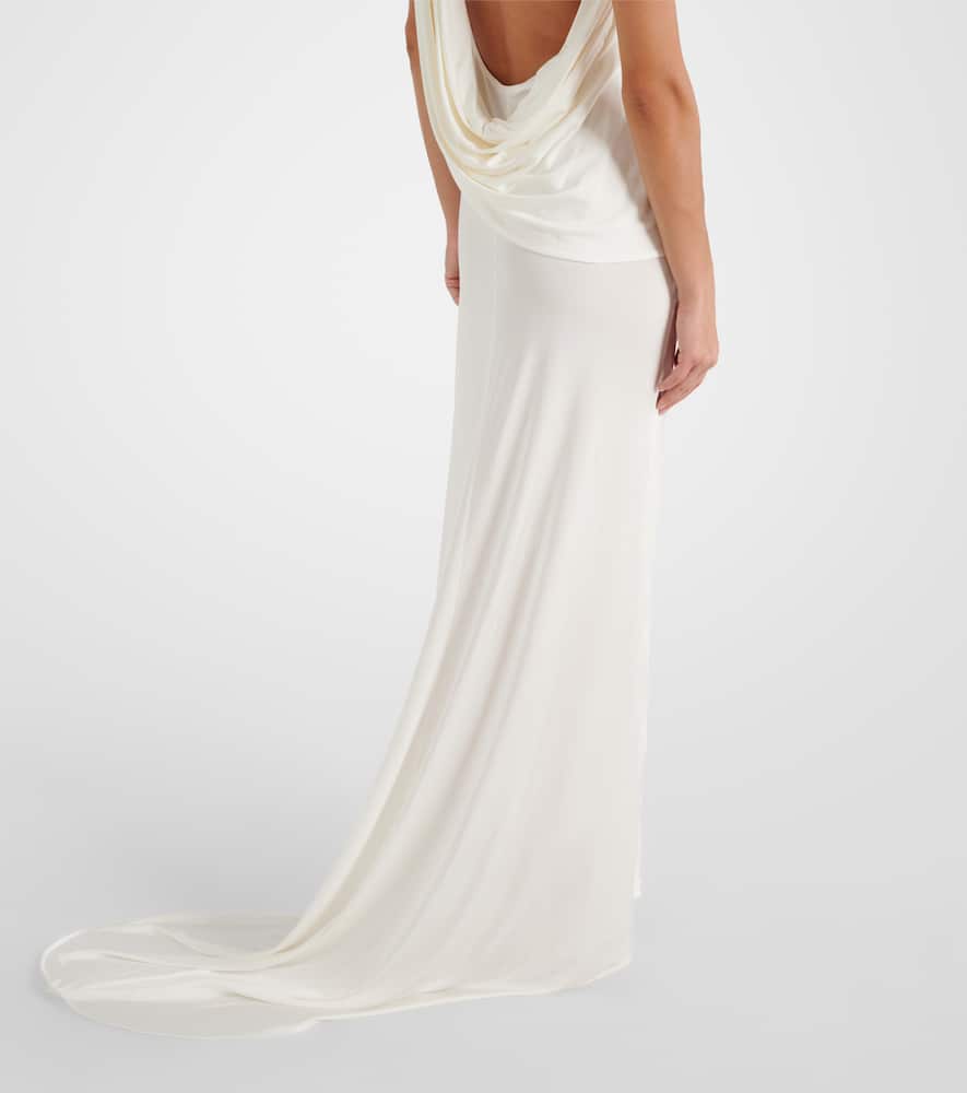 Draped gown