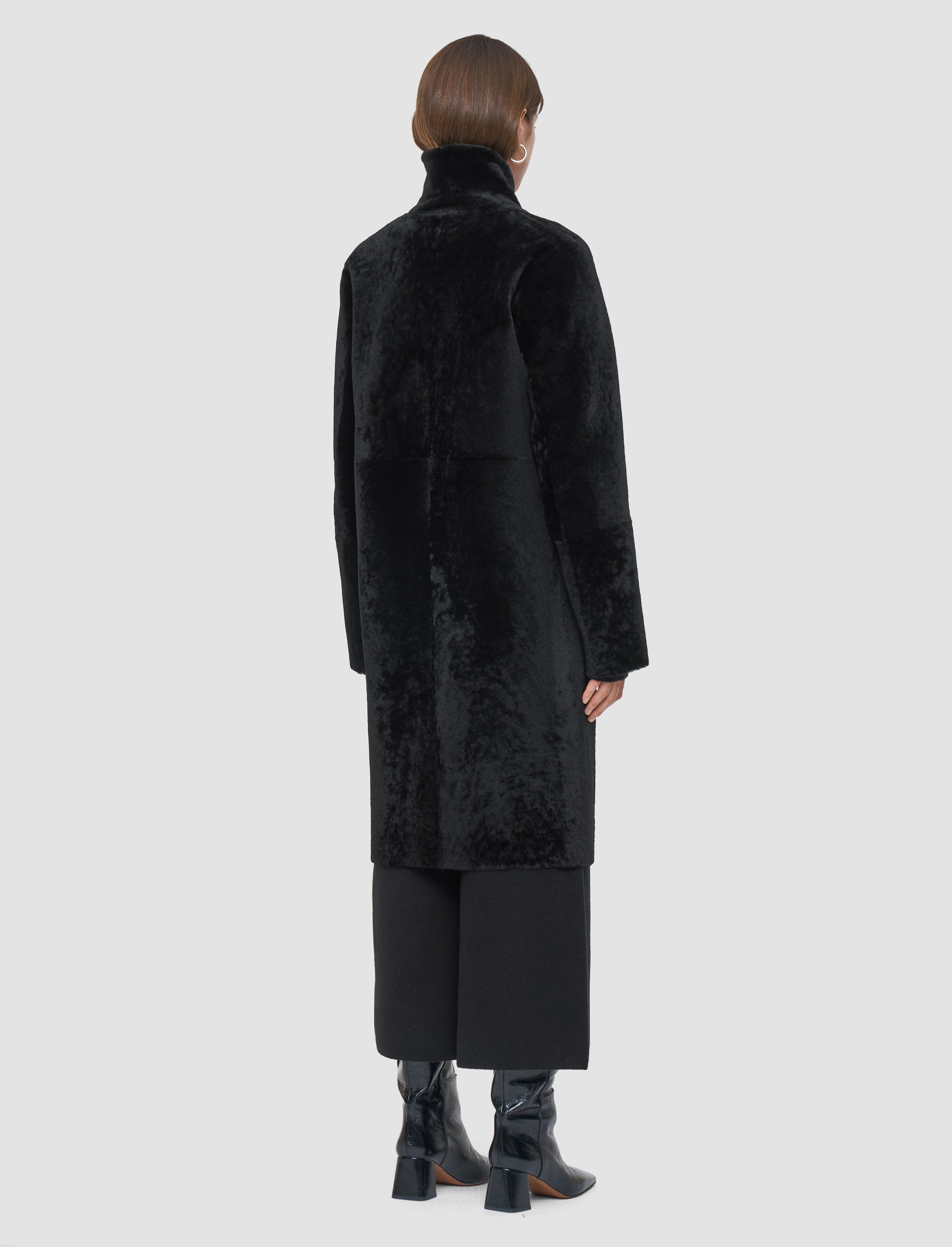 Britanny Reversible Soft Shearling Coat - 40