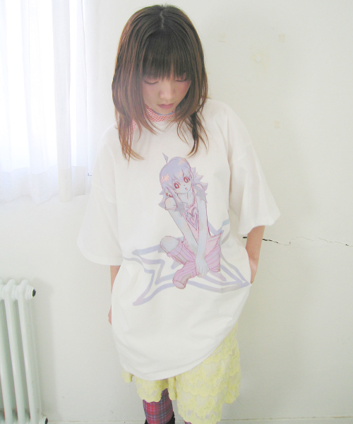 STAR GIRL BIG BIG TEE_WHITE