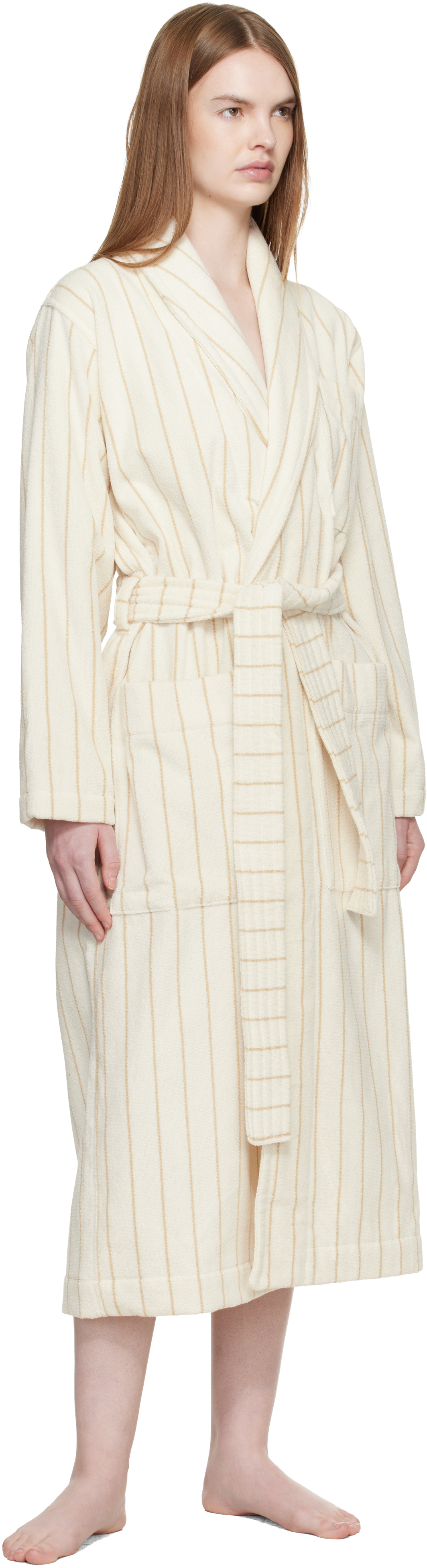 Off White Terry Classic Bathrobe