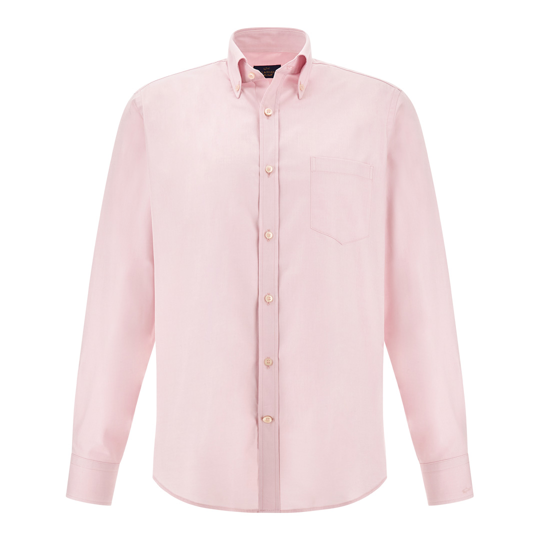 Soffio cotton twill shirt, Man, Light Pink