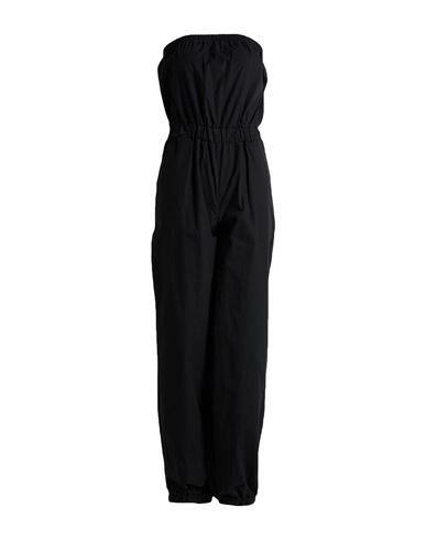 Woman Jumpsuit Black Size M Cotton