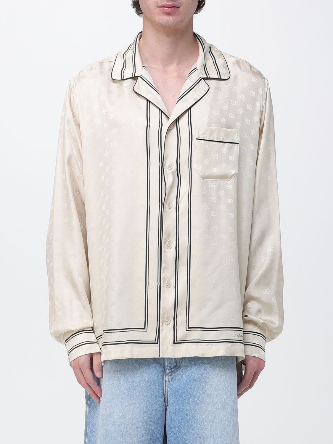 Shirt Men color Beige
