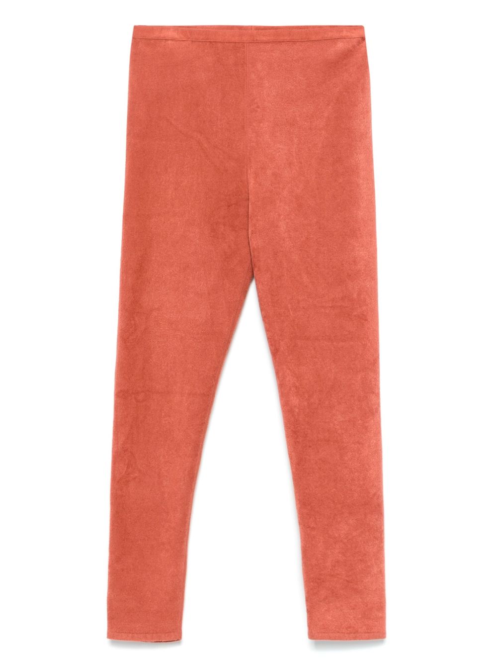 Alaïa Pre-Owned 2010s velvet leggings - Orange