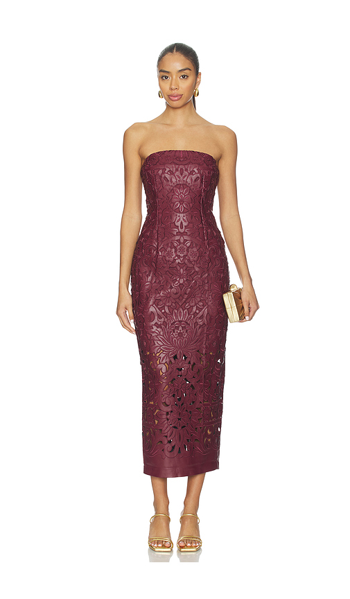 Cult Gaia Raylene Dress in Chianti. 2 also