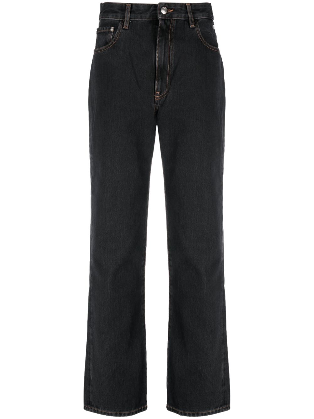 Chocker rhinestone-embellished straight-leg jeans - Black