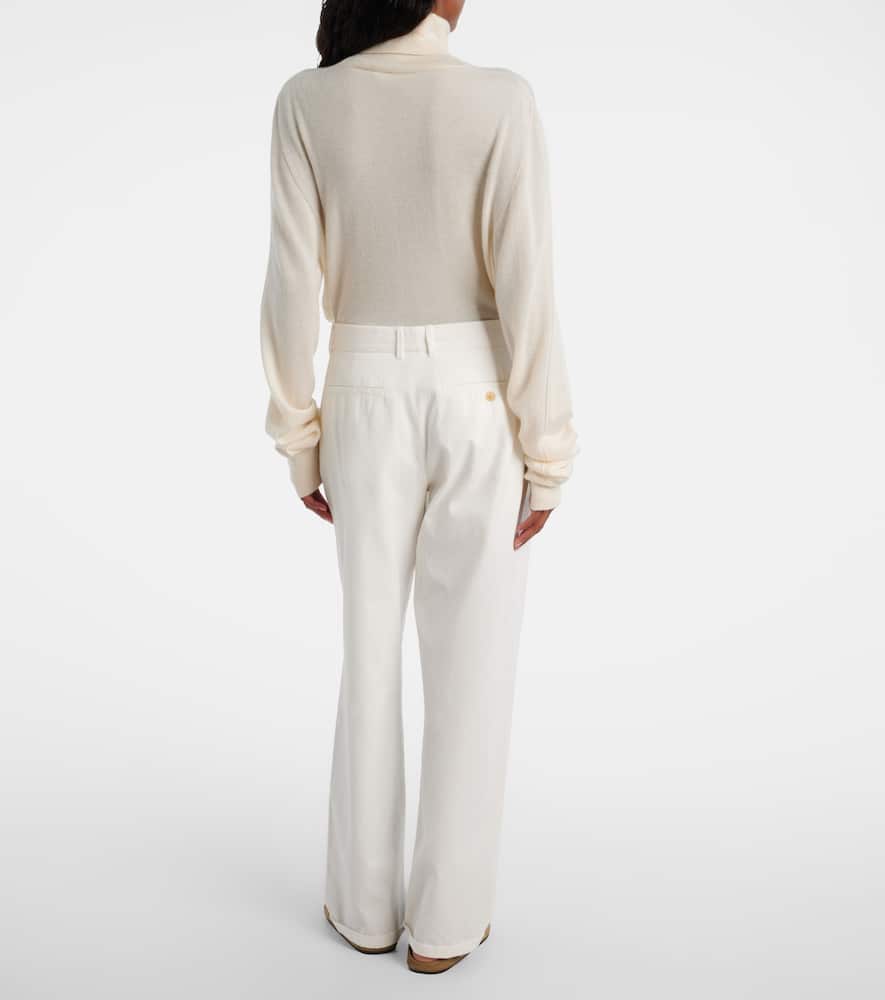Neriah cotton and cashmere straight pants