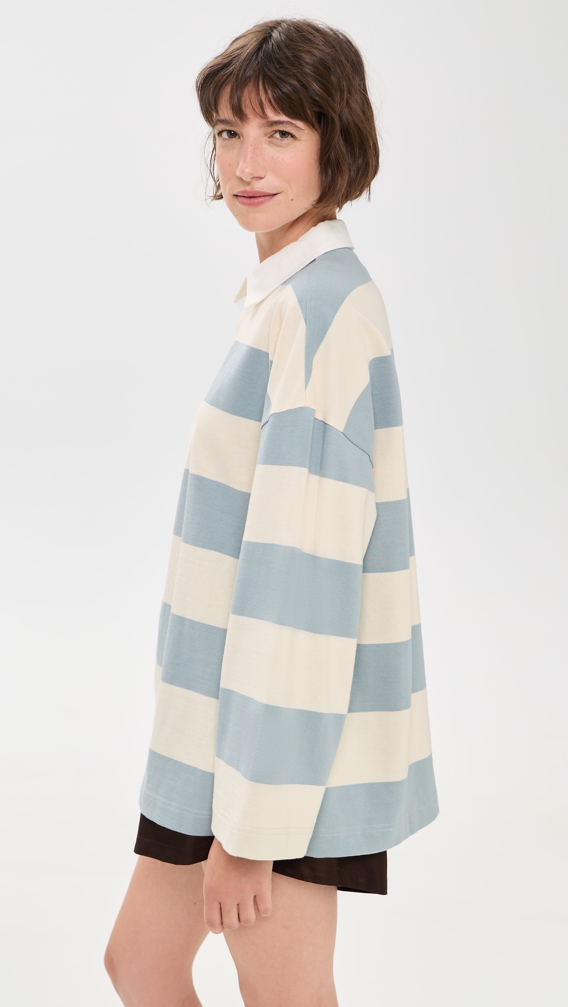 Chester Long Sleeve Rugby Shirt Baby Blue