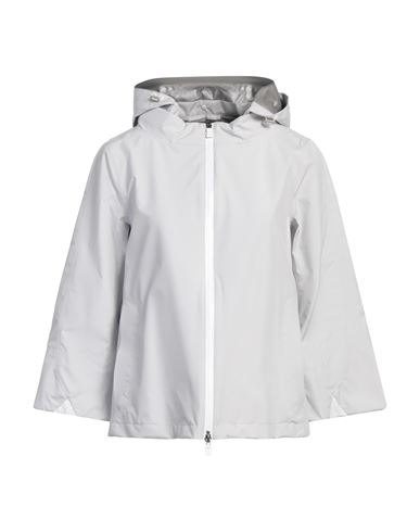 Herno Woman Jacket Light grey Size 6 Polyester, PTFE