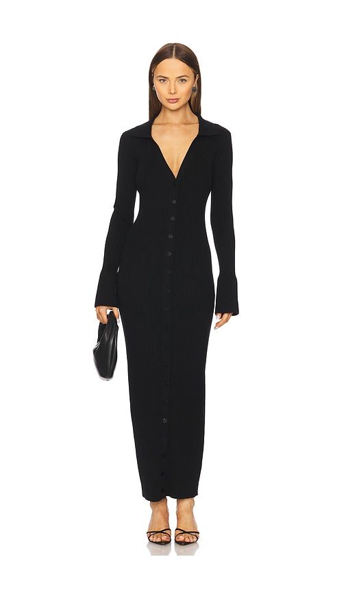 SNDYS MAXIKLEID CAROL in Black. Größe XS. Also in L