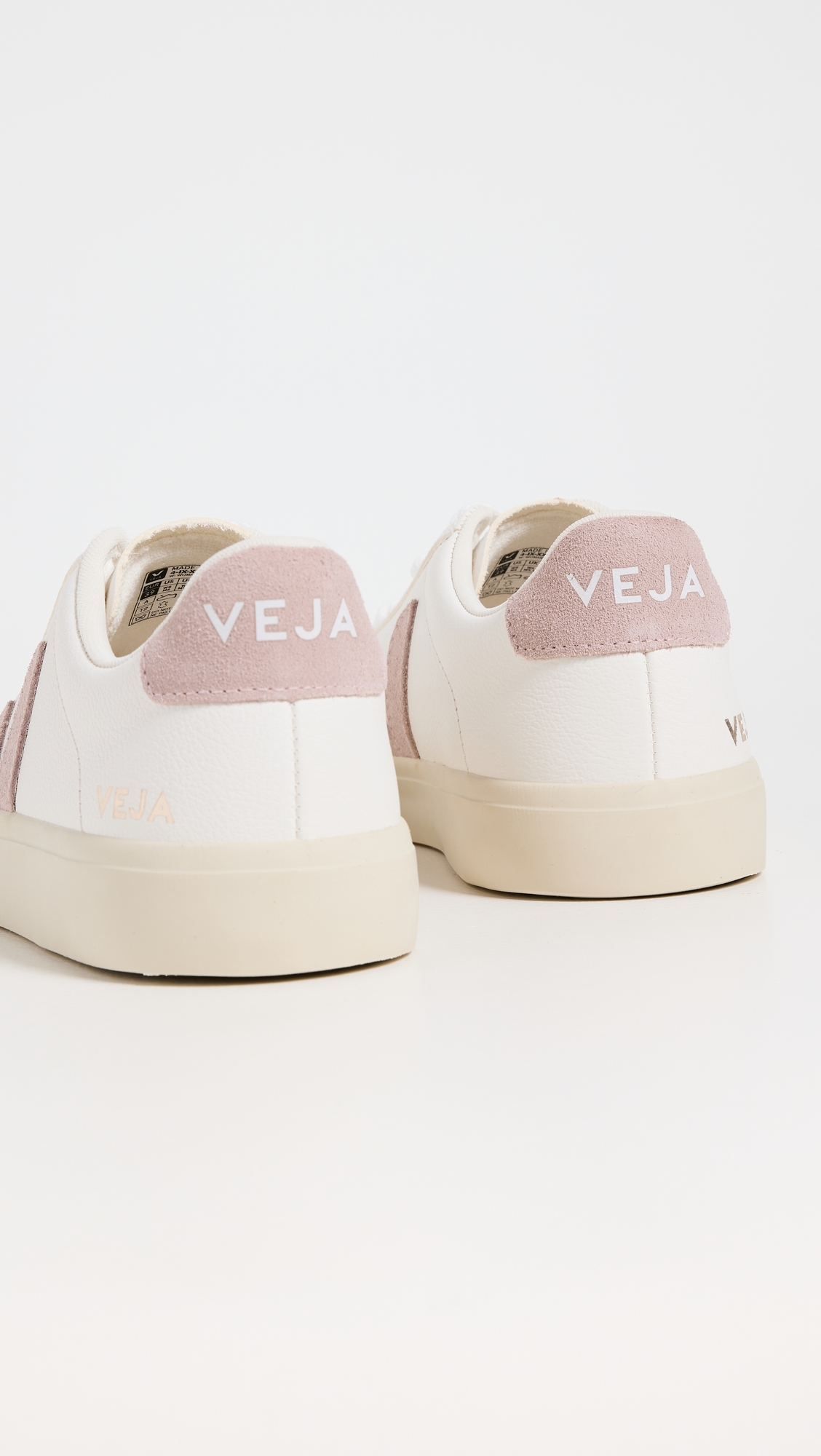Campo Chromefree Leather Sneakers Extra-White/Babe
