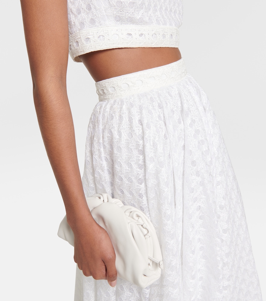 Macramé midi skirt