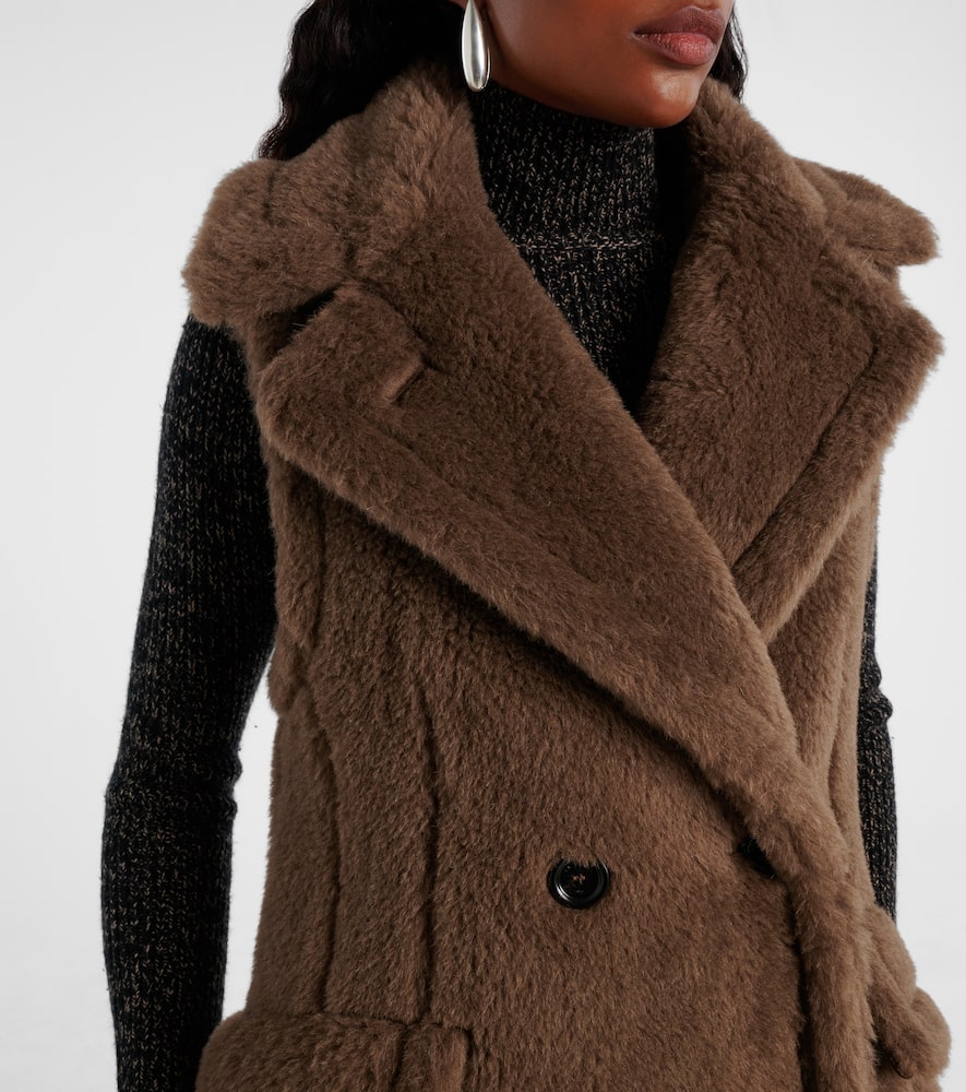 Alpaca, wool, and silk Teddy coat
